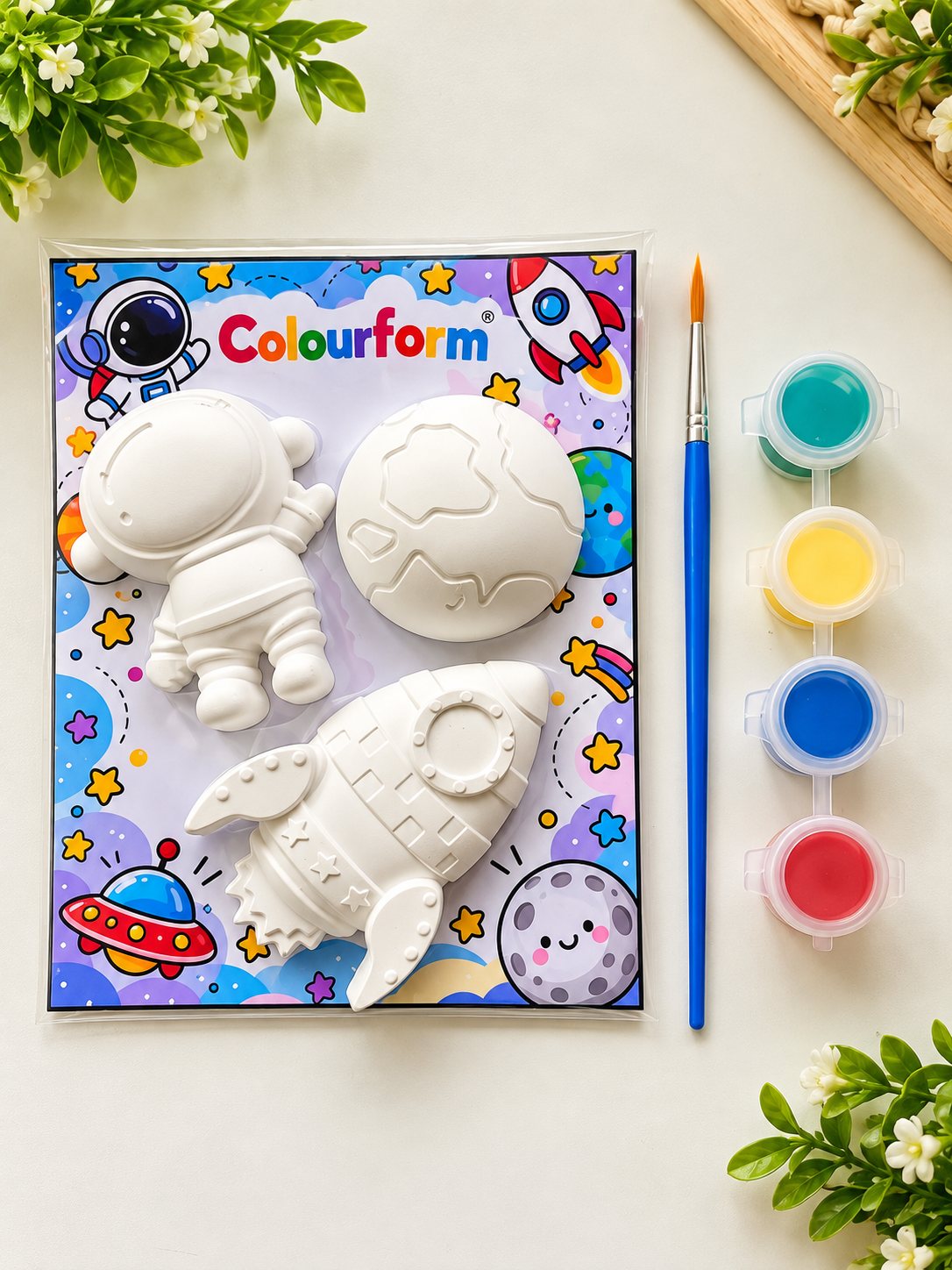 Space Adventure Magnet Kit (paint-your-own plaster kit)