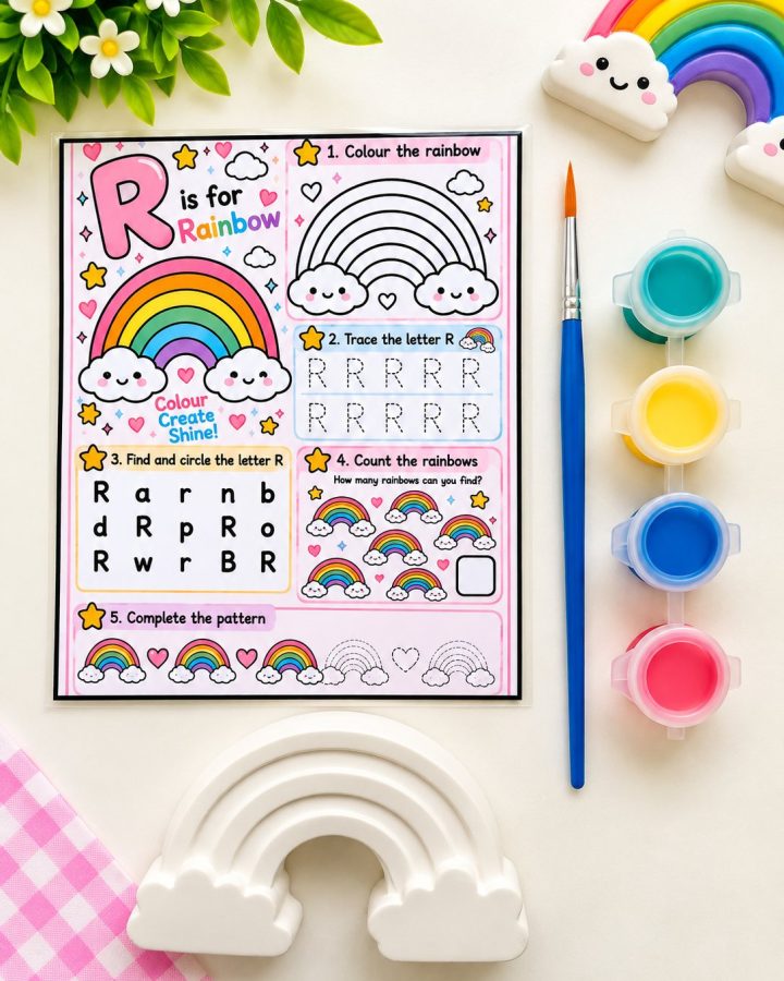 R is for Rainbow Activity Kit (paint-your-own plaster kit)