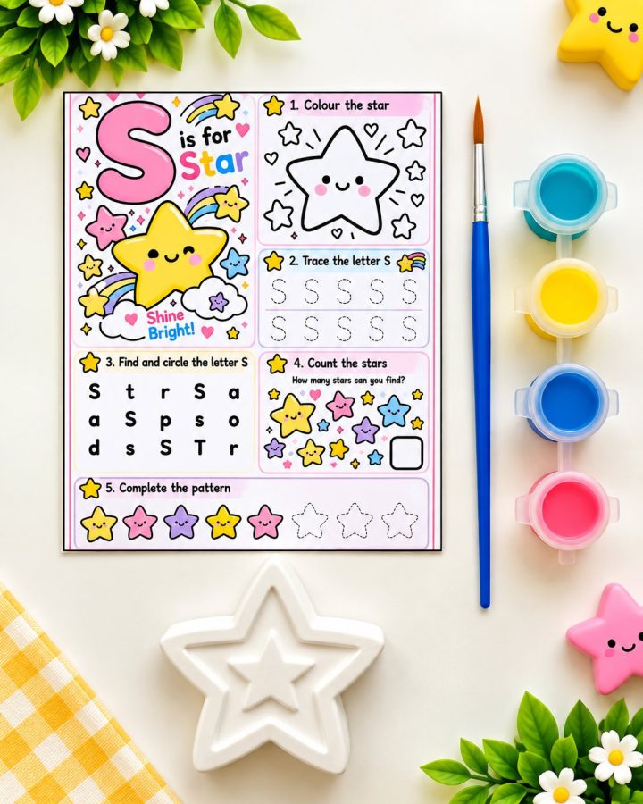 S is for Star Activity Kit (paint-your-own plaster kit)