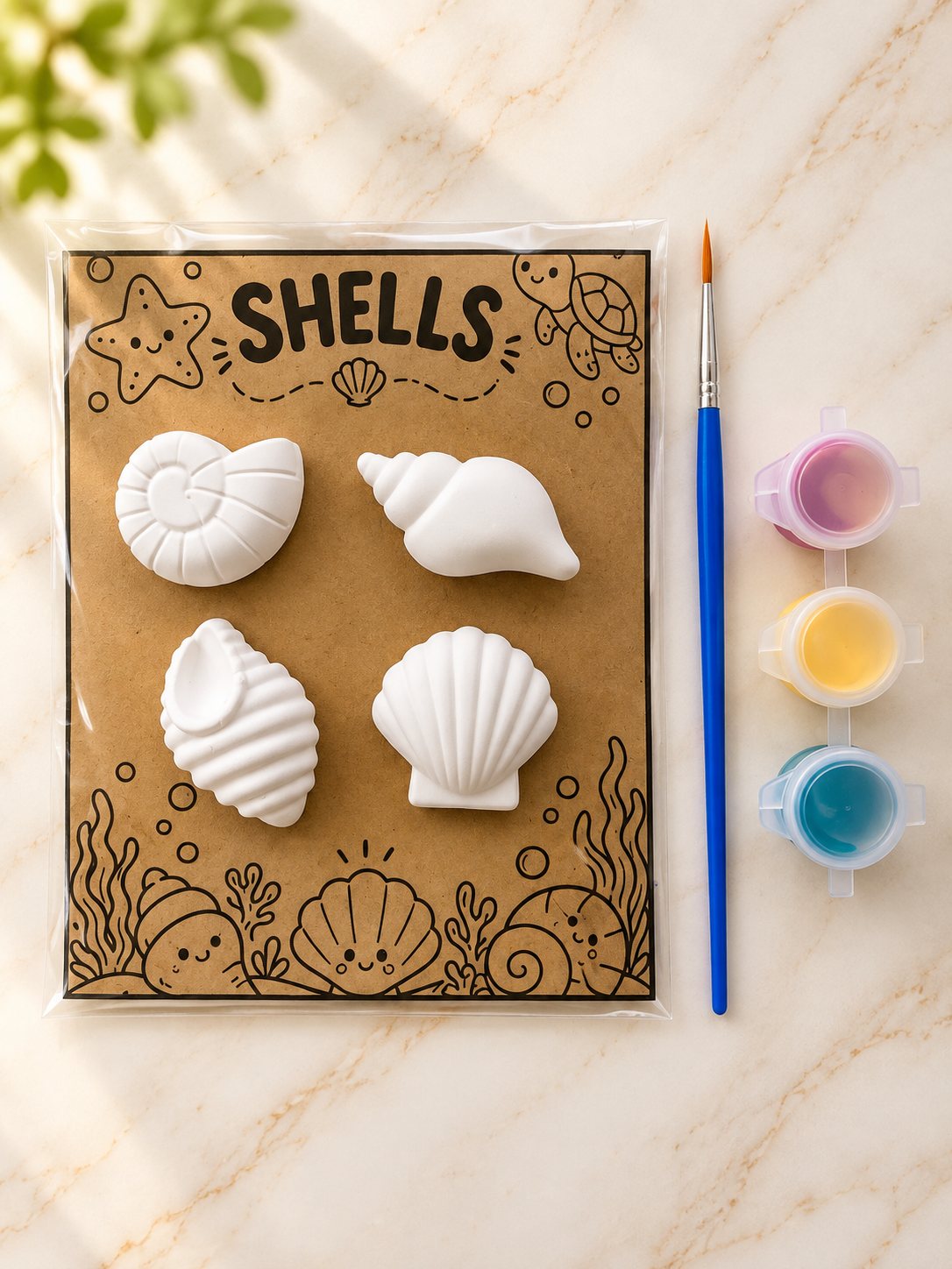 Shells Party Pack (paint-your-own plaster party pack)