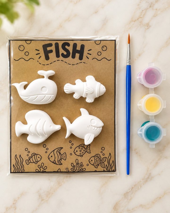 Fish Party Pack (paint-your-own plaster party pack)
