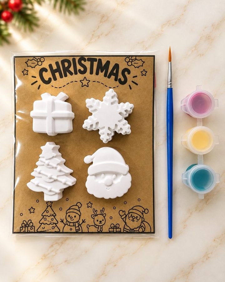 Christmas Party Pack (paint-your-own plaster party pack)